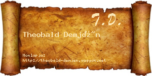 Theobald Demjén névjegykártya